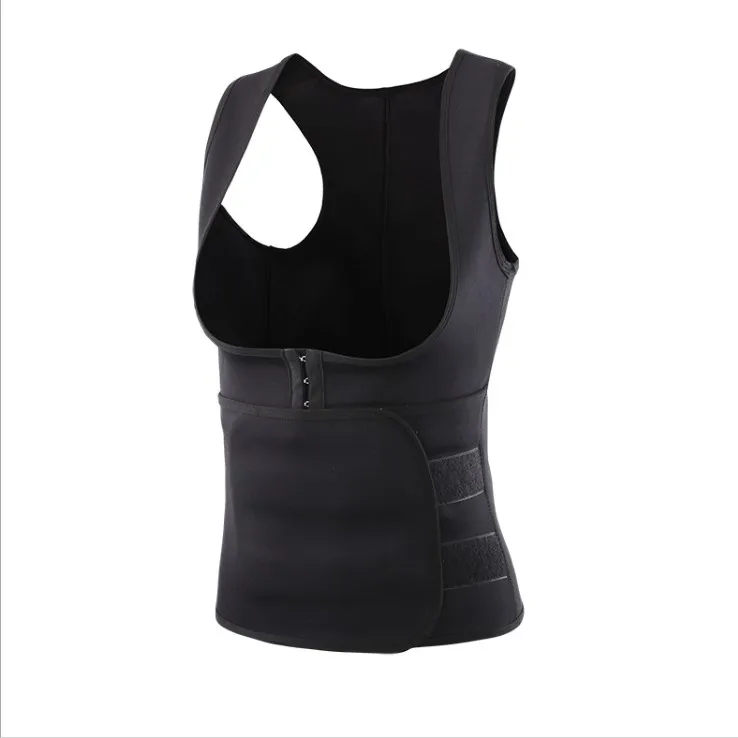 Hot Sale Neoprene Sauna Suit Tank Top Vest with Adjustable Waist Trimmer Belt