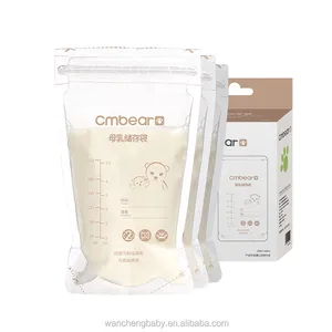 Image of BPA free double Ziplock baby feeding milk storage bags keep milk fresh 30 pieces