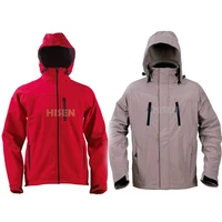 

Oeko Tex 100 Custom outdoor sublimation waterproof windproof red wholesale men softshell jacket with hood