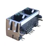 1761791-2 With LED Tab Up 1X2 port 8P8C PCB Ethernet RJ45 Connector