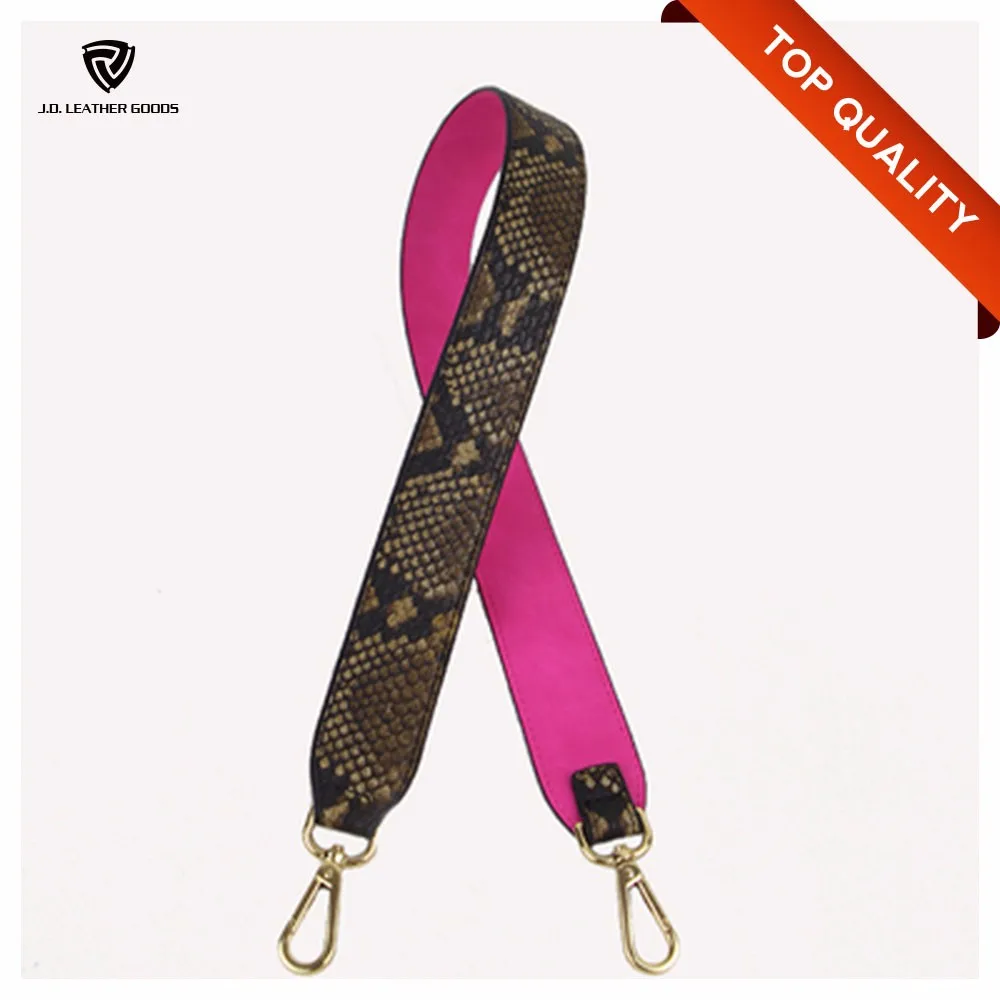 Custom Genuine Leather Bag Strap Fashion Hand Leather Bag Strap For