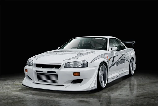 for skyline r34 gtr veilside gt fiber glass front bumper frp