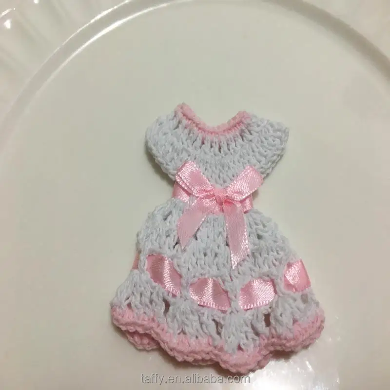 knitted baby shower favors