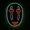 Action Figure No Face Man Led Strip Anime Mask Miyazaki Hayao Spirited Away Popular EL Cold Light Cosplay Theme Costume Mask