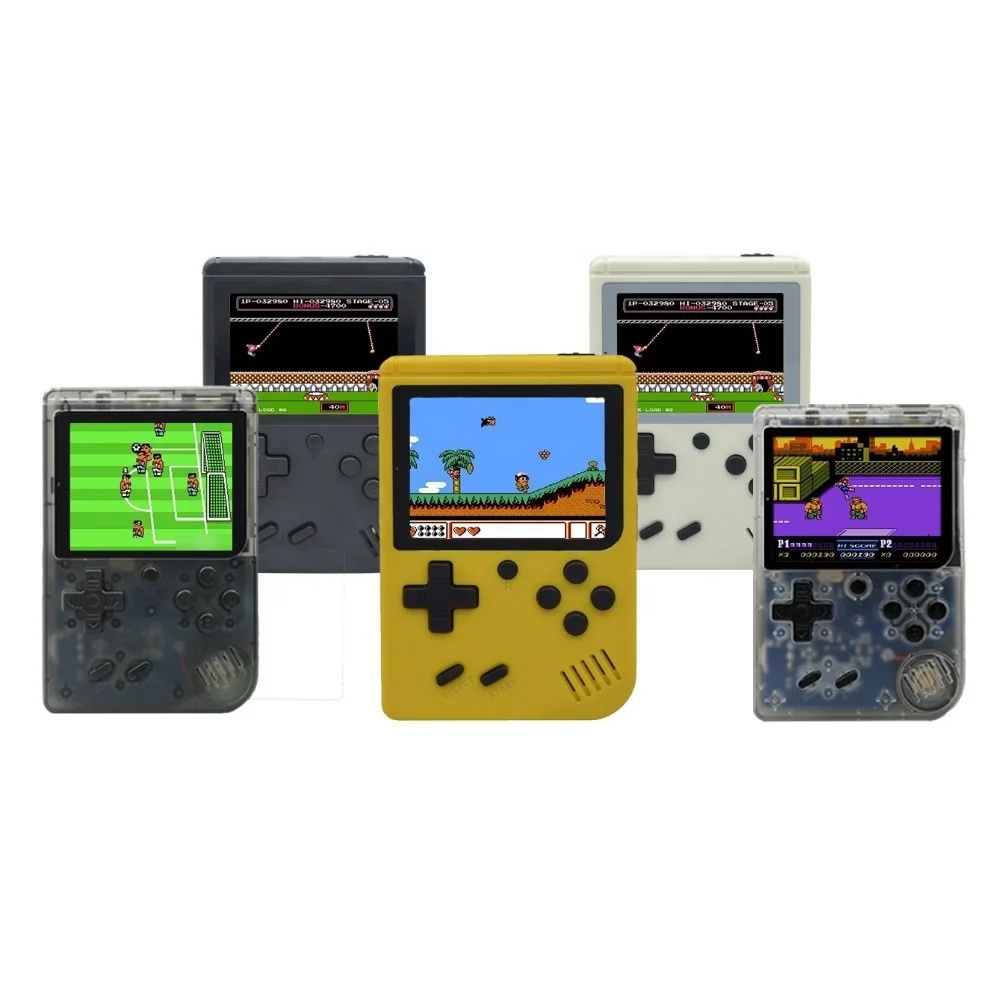

Best Seller 8 Bit Retro Handheld Game Console 168 Classic FC Game in 1 Support TV Output handheld video game retro fc, Black/ milk-white/yellow/transparent blacj/transparent white
