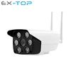 1080P FHD 6 Led 30M IR Distance Full Color Night Vision Wireless IP Outdoor Bullet Wifi Security Camera