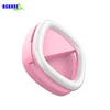 RGKNSE Universal Mobile Phone Selfie Ring Light with 54 LED USB Rechargeable Double Side Fill Light Makeup Mirror Flash Light