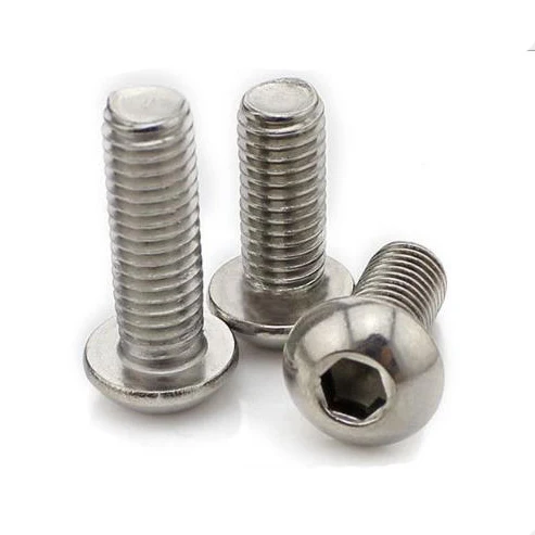 
ISO7380 half round screw pan head socket cap screw 