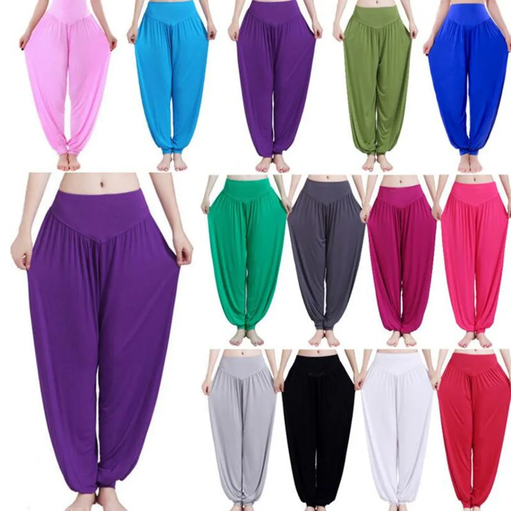 

Wholesale Women Modal Cotton Soft Yoga Sports Dance Harem Pants, Request