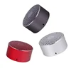 2018 New Design Metal Mini Speaker 3W Built-in Mic Round Wireless Portable Speaker With Aux Cable