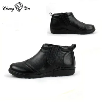 pure leather black formal shoes