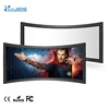 HD silver screen Support 4K projector 3D Curved Fixed Frame Projection Screen