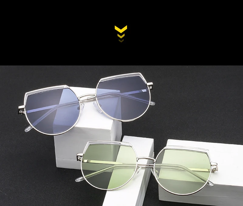 Fashion Brand Designer Sunglasses Trendy Men Eyeglasses Custom Women Oversized Sunglasses