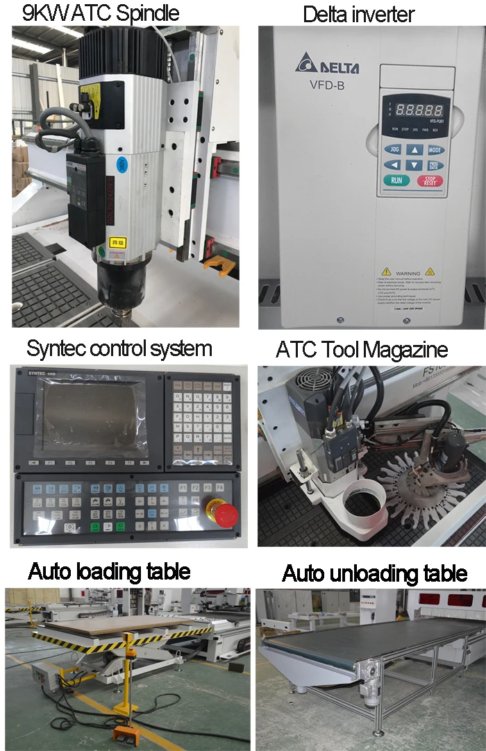 Auto Loading Woodworking CNC Router