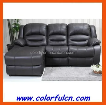 Leather Corner Ecliner Sofa Reclining 3 Seat Ls627 Recliner Electric Control Bed