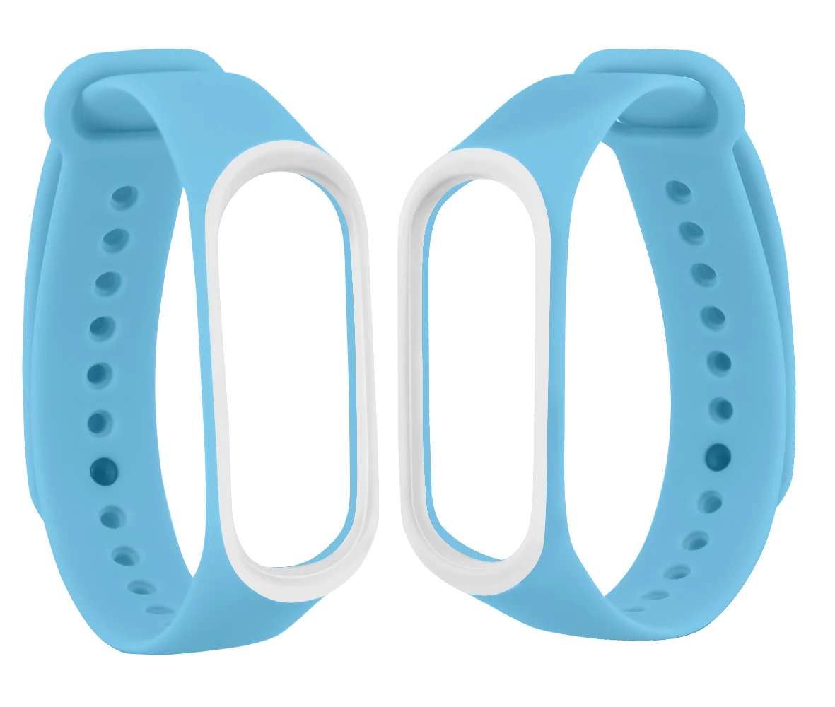 Smart watch Band Accessories For Xiaomi Mi Band 3 Strap Replacement Wristband Double Color Silicone Bracelet for Men Women