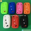 Factory price wholesale car key silicone sleeve for fiat 3 button flip key