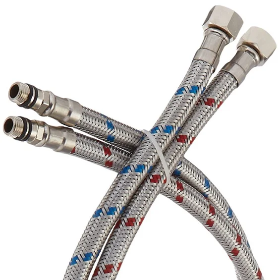 

Flexible Faucet Connector Braided Stainless Steel Supply Hose Line Female Compression Thread Male Connector for Kitchen
