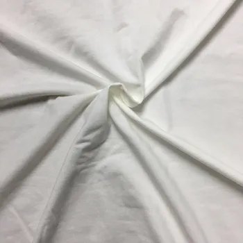 white cotton jersey fabric