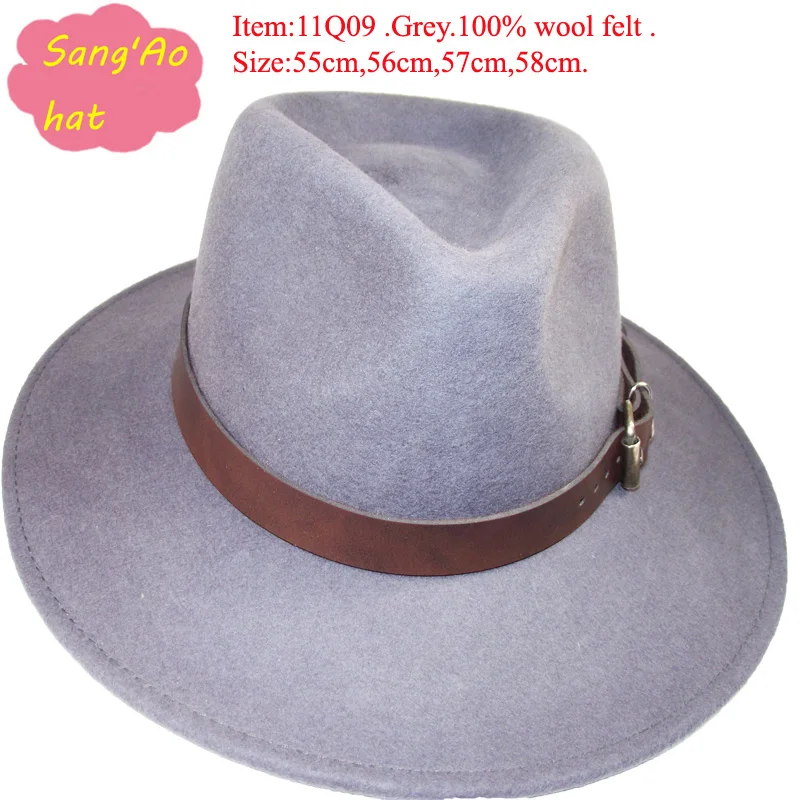 wholesale Men wide brim fedora hat