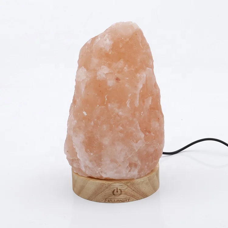 Wholesale pink crystal himalayan  Flame effect natural crafts Himalayan salt lamp