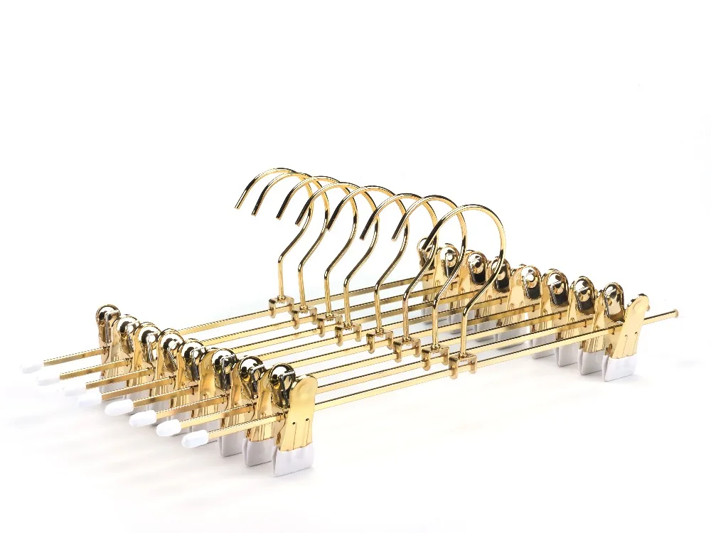 
MF021 G custom high quality gold metal coat hangers for clothes 