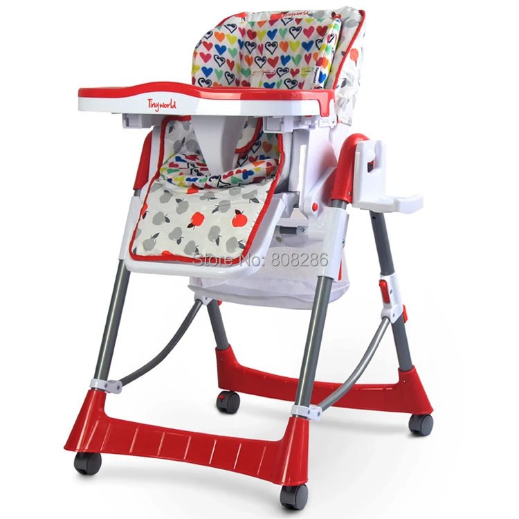 Buy Hot Sale Four Wheels Approved Baby High Chair Folded Baby