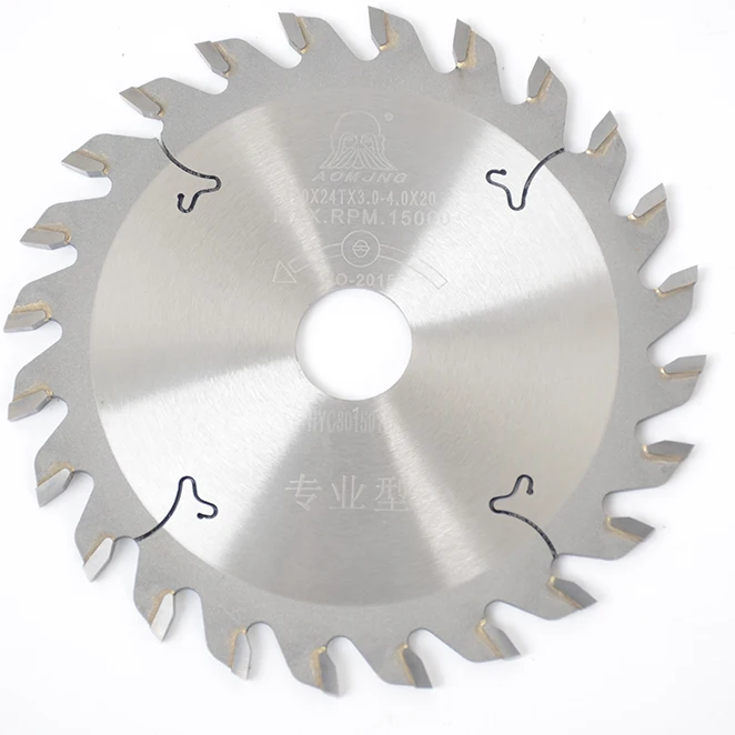 
shim free single Tungsten Carbide Circular single one adjustable scoring saw blade for MDF Panel Cutting 