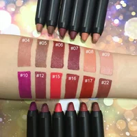 

Top Quality Lipstick Waterproof And Moist Matte Lip Crayon With 12 Colors