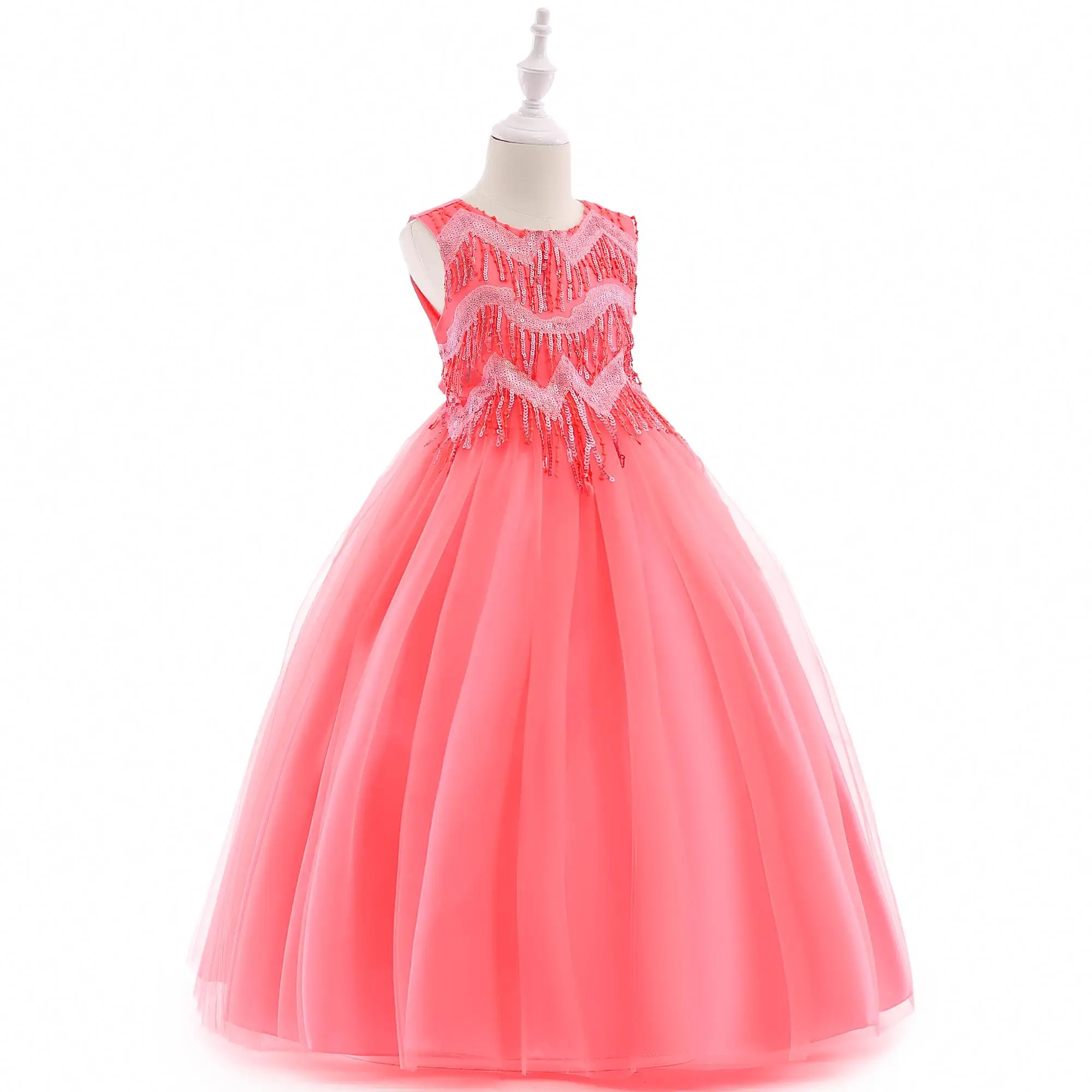 

Summer Baby Frock Designs Girls Boutique Clothing Long Party Wear Kids Girls Smoking Dresses LP-206, As picture
