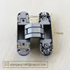 new black adjustable invisible hinge open in 180 flush door loops