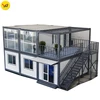 2 storey flat pack light steel structure frame removable house home for house, kiosk, booth, project construction, etc