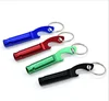Portable Key Chain With Aluminum Alloy Whistle Dual-purpose Whistle And Bottle Opener For Life Saving Whistle