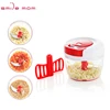 Smile mom 2 in 1 Kitchen 750ml Manual Mixing Egg - Quick Pull Vegetable Garlic Chopper With 3 Blades