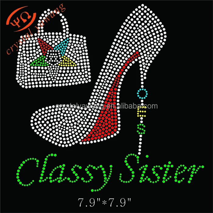 

custom hotfix high heel oes rhinestone transfer wholesale