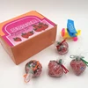 Soft fruit jelly candy with strawberry fruit shaped soft fruit chews