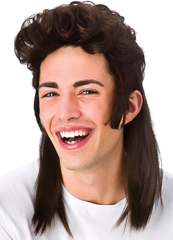 80s Mens Mullet Wig For Party Buy Mullet Wig,Men Wig,Mens Mullet Wig