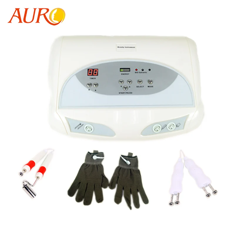 

2019 AURO Factory Price BIO Face Lift Facial Beauty Equipment with Microcurrent Gloves Au-8403