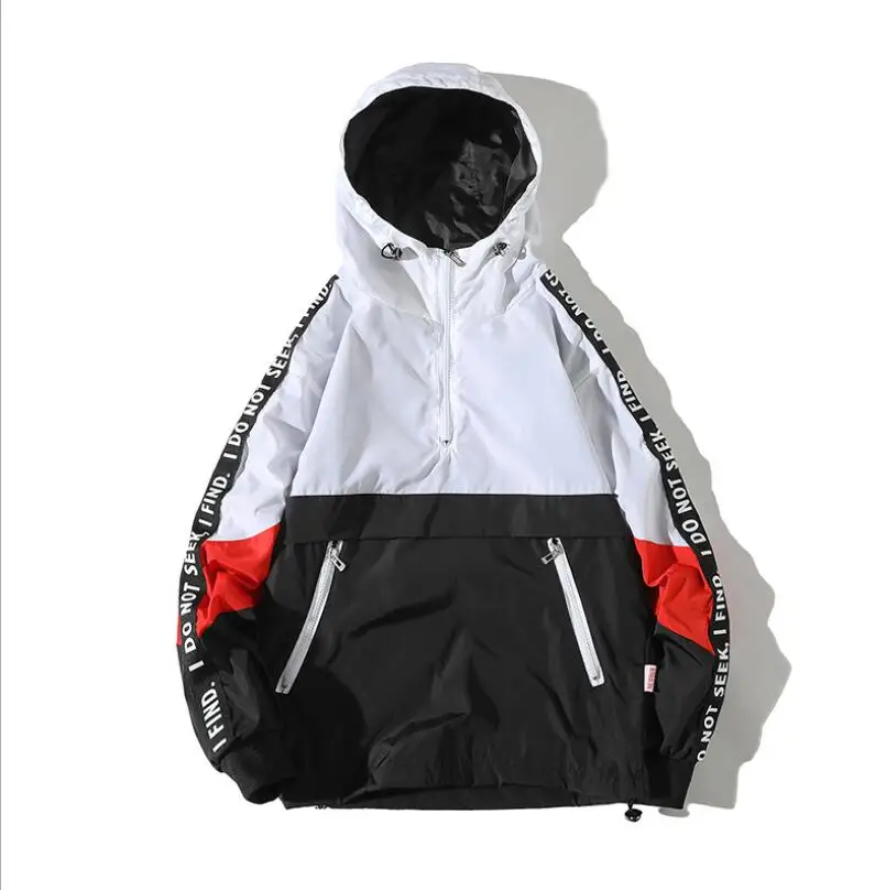 

Hot Product Men Windbreaker Sport Pullover Jacket