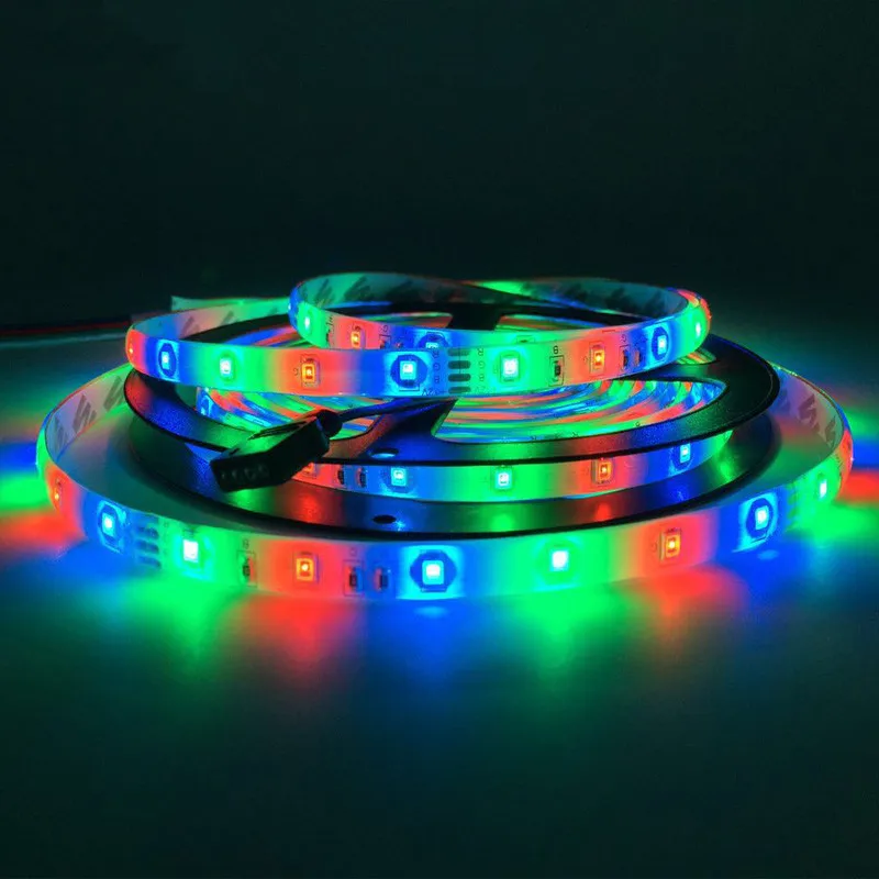 non waterproof 5M 300led RGB led strip 3528 2835 flexible strip light with 24key IR remote controller