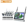 Hot Sale China Factory Easy Remote Use DIY CCTV Wireless Camera Security 8ch SystemHD NVR Kit with 12.5 inch LCD Screen