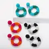 19700 Dvacaman New Custom Statement Round Beaded Hoop Drop Earrings for Beach Vacation