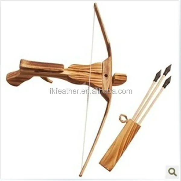 

Mini Kids Toy Gift Crossbow Gun To Shooting Wood Crossbow And Arrow Quiver Arrow For Archery Arrow