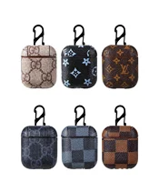 

Luxury Leather PU Etui for Airpods Monogram Earphones Case Grid Headphone Dust Cover Gukis LVV with logo