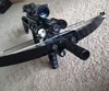 factory direct black 80lbs compound crossbow with red dot sight
