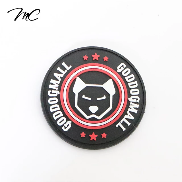 

Luxury Garment Accessories Customized PVC Patches 3D Silicone Rubber Labels, Custom color
