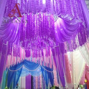 Wedding Stage Decoration Crystal Ribbon Chuppah For Sale Buy