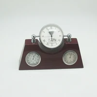 

Wooden Weather Station Desk Clock with Thermometer and Hygrometer