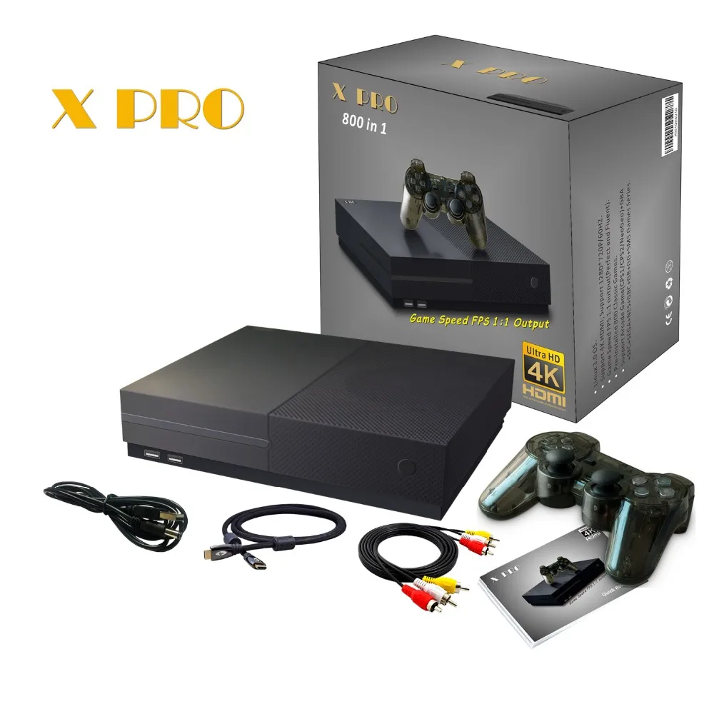 TOP-KING X PRO 4K HD Video Game Consoles Two Free Controller