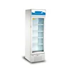 Single pulling glass door vertical refrigerated showcase commercial fridge